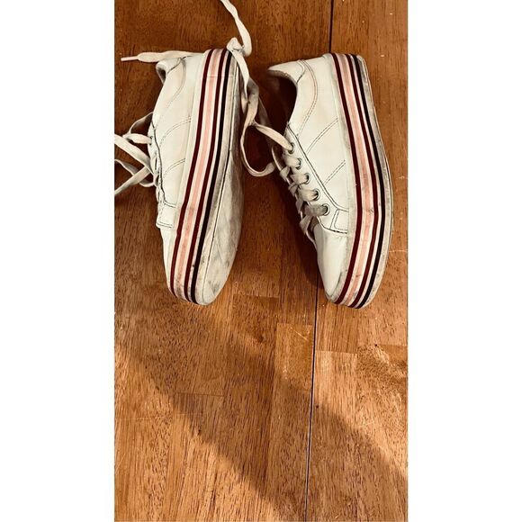 Zara White Platform Sneakers Kids Size 1.5 - Picture 5 of 12